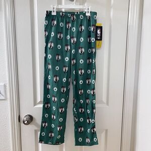 NBA Sleepwear Boston Celtics Basketball Pajama Lounge Pants Boys Large 12 NWT